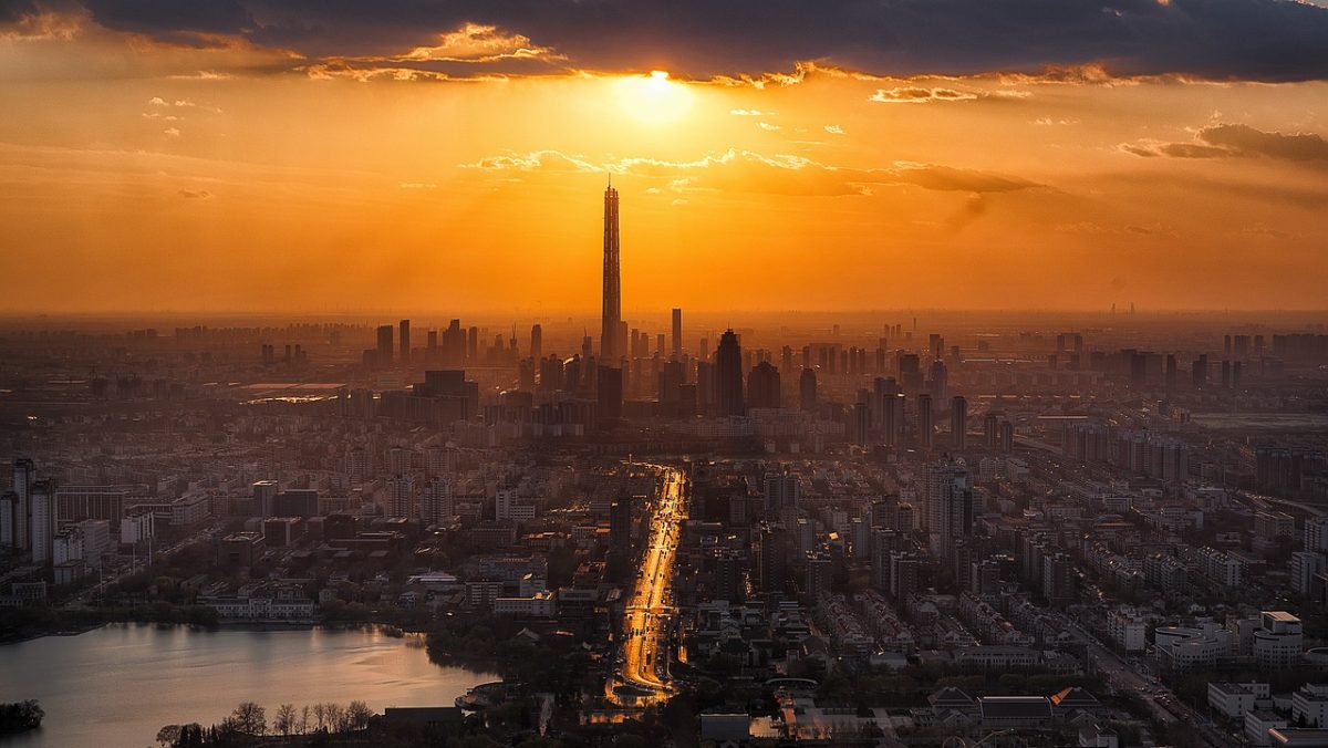 tianjin, sunset, city, aerial view, city view, skyline, cityscape, urban, nature, urban landscape, skyscrapers, metropolitan, scenery, twilight, tower, sun, tall, futuristic, city, city, city, city, city