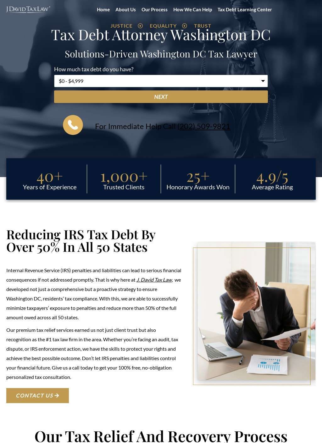 Tax Debt Attorney Washington DC