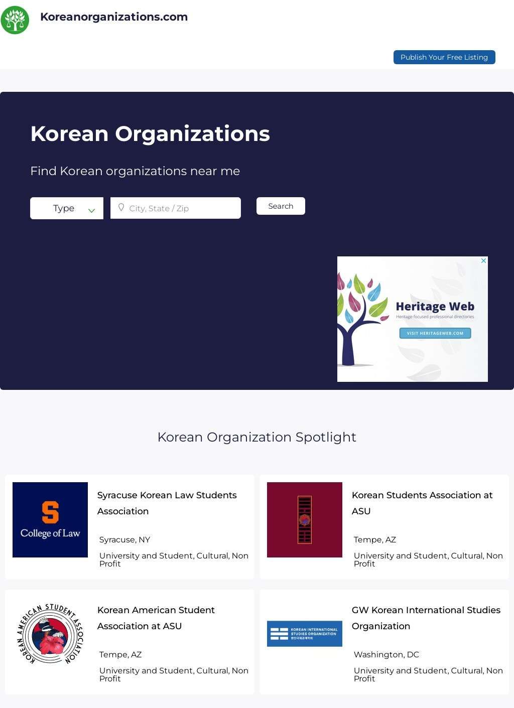 Korean Organizations