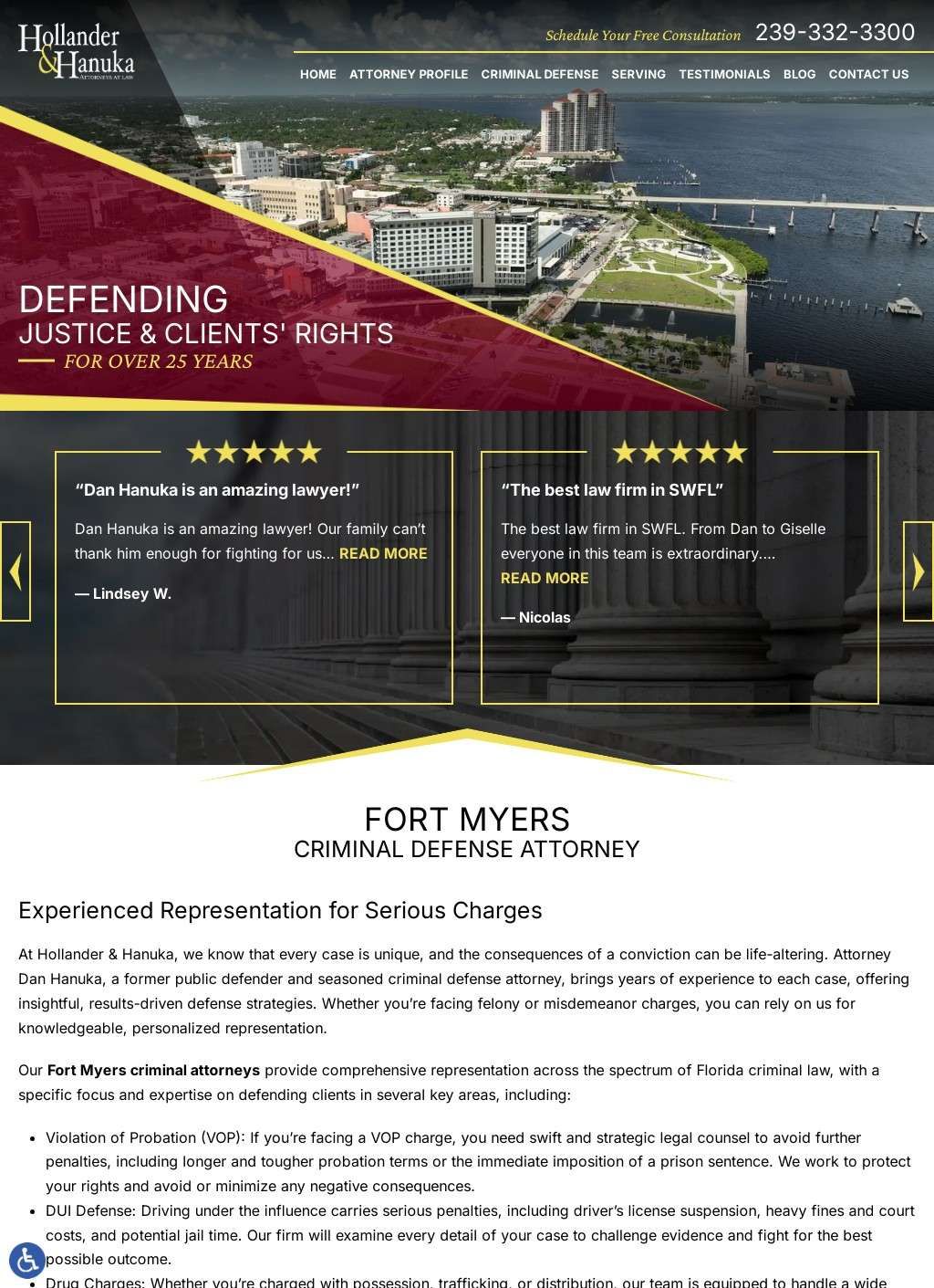 Fort Myers Criminal Defense Attorney