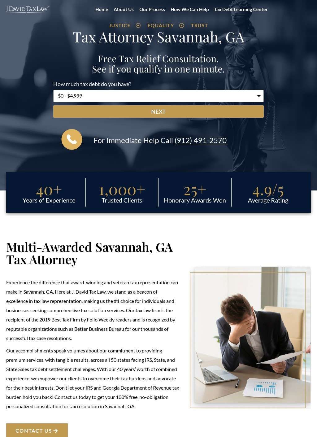 Attorney for Tax Debt in Savannah, GA