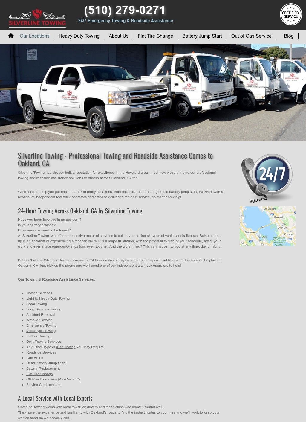 Silverline Towing - Professional Towing and Roadside Assistance in Oakland, CA