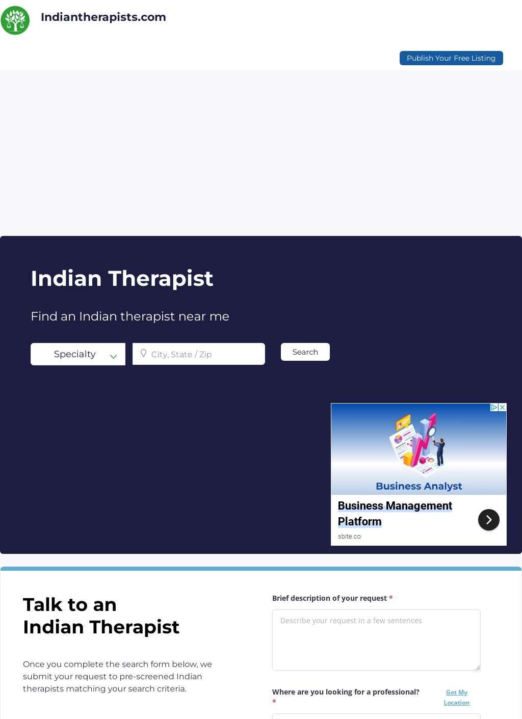 Indian Therapists