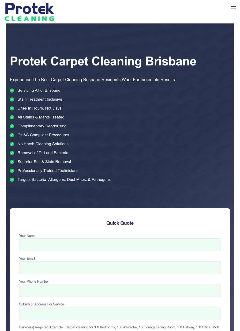 Protek Carpet Cleaning Brisbane