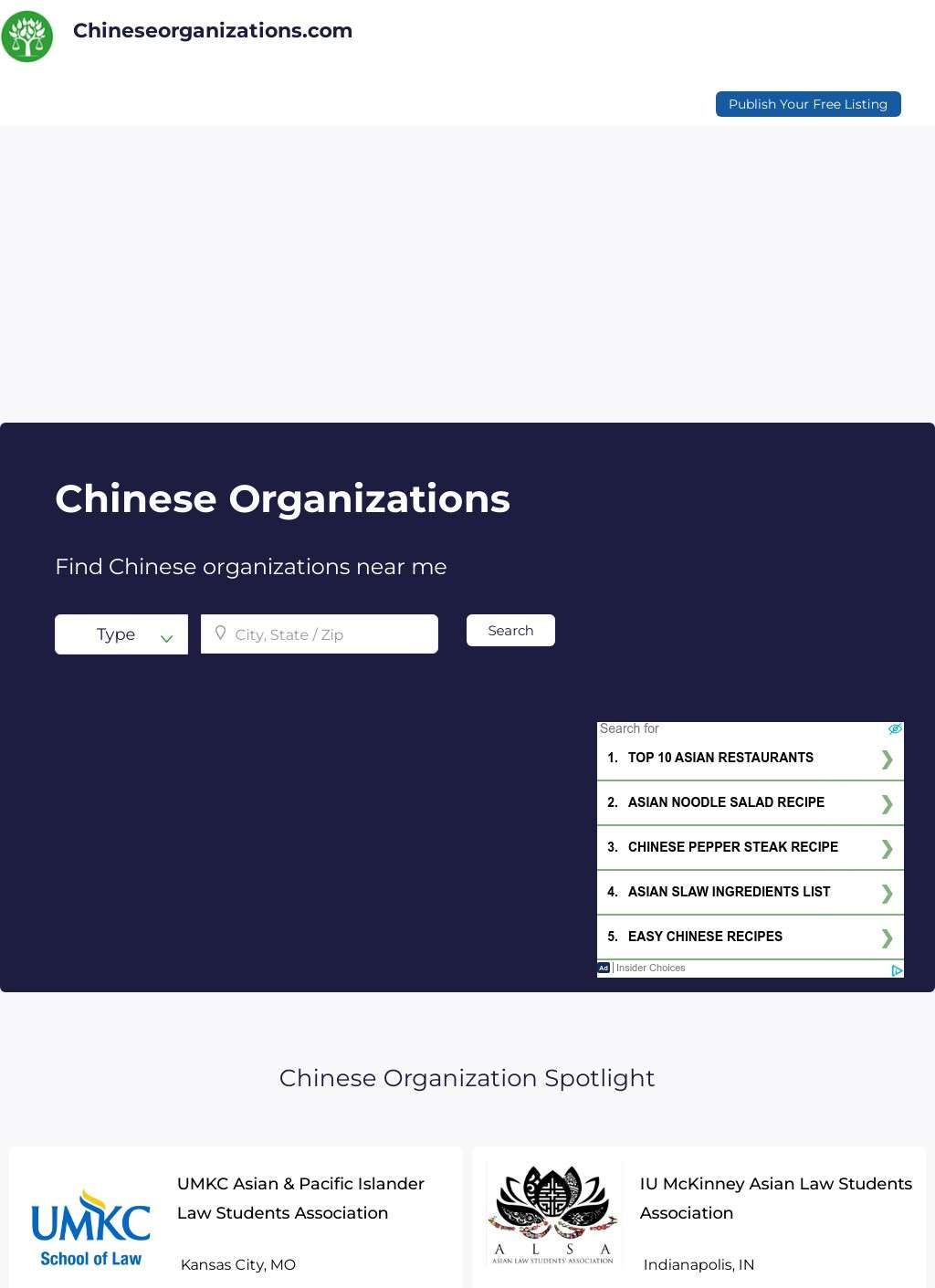 Chinese Organizations