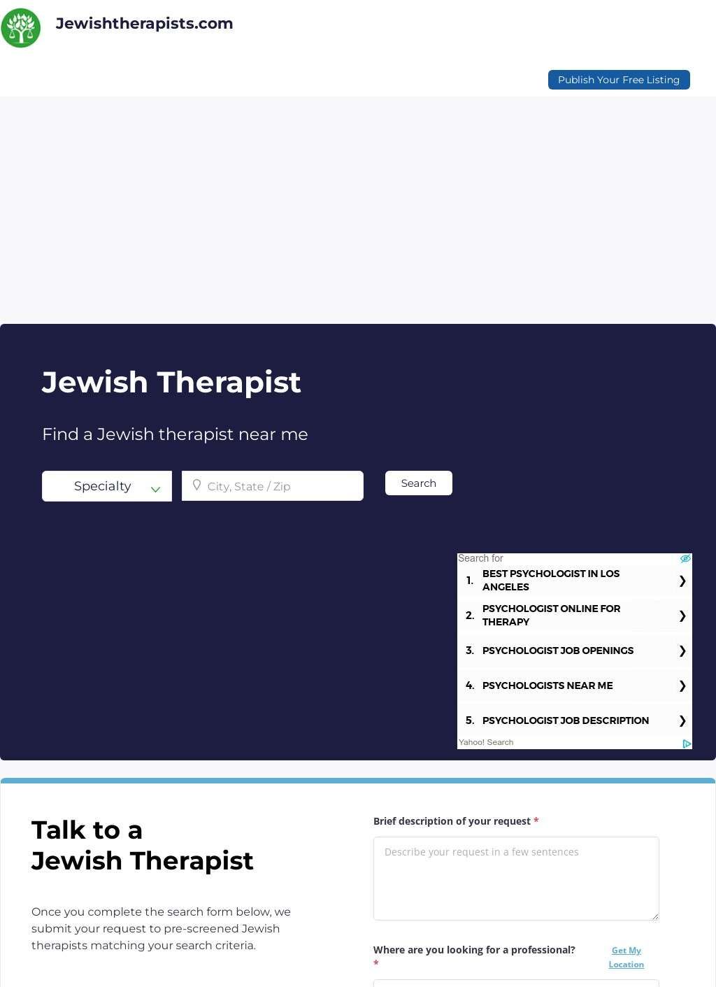 Jewish Therapists