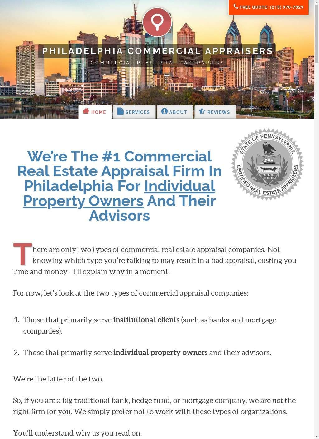 Appraisers of Philadelphia Commercial Property