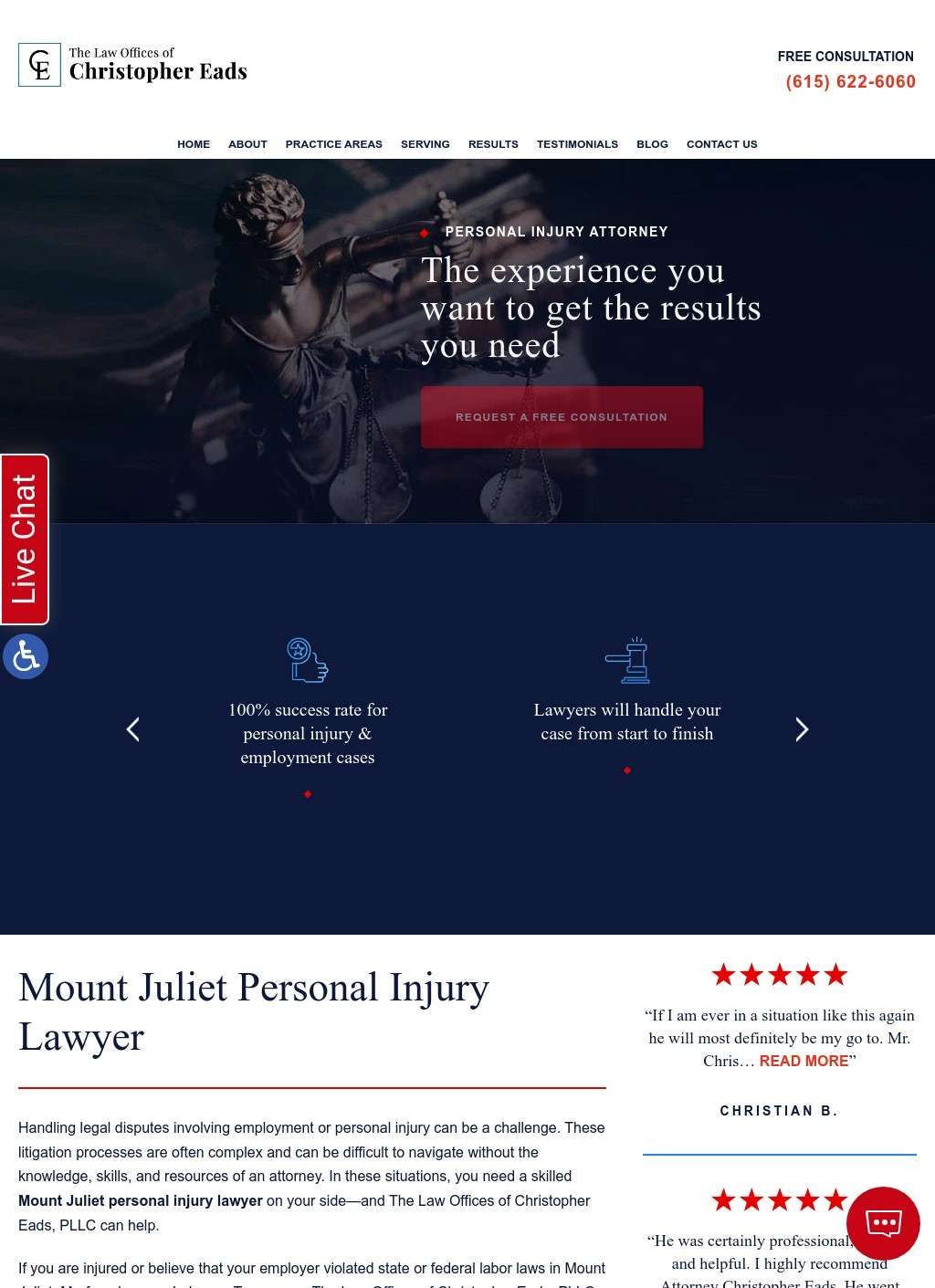 Mount Juliet Personal Injury Lawyer