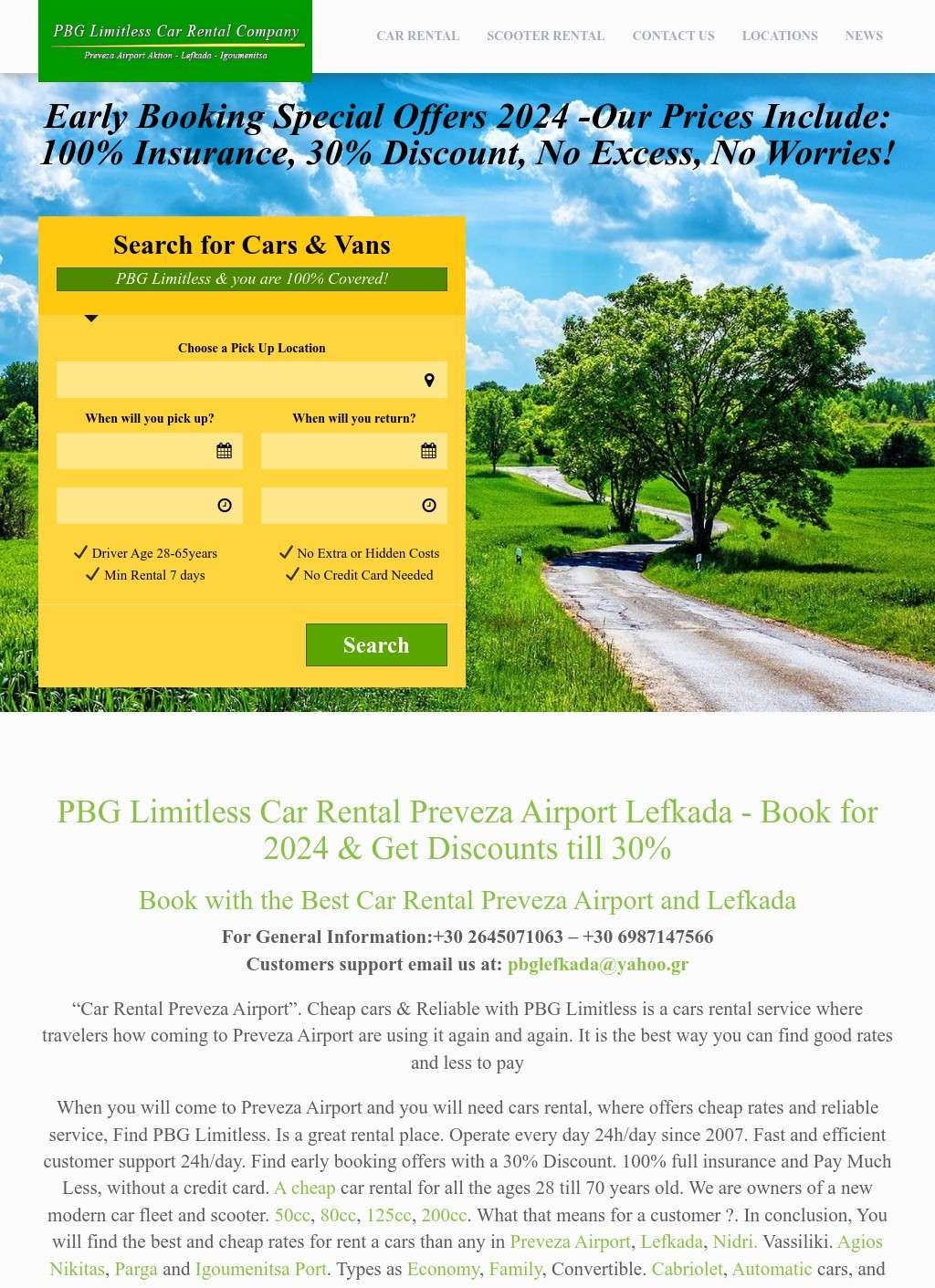 Car Rental Preveza Airport