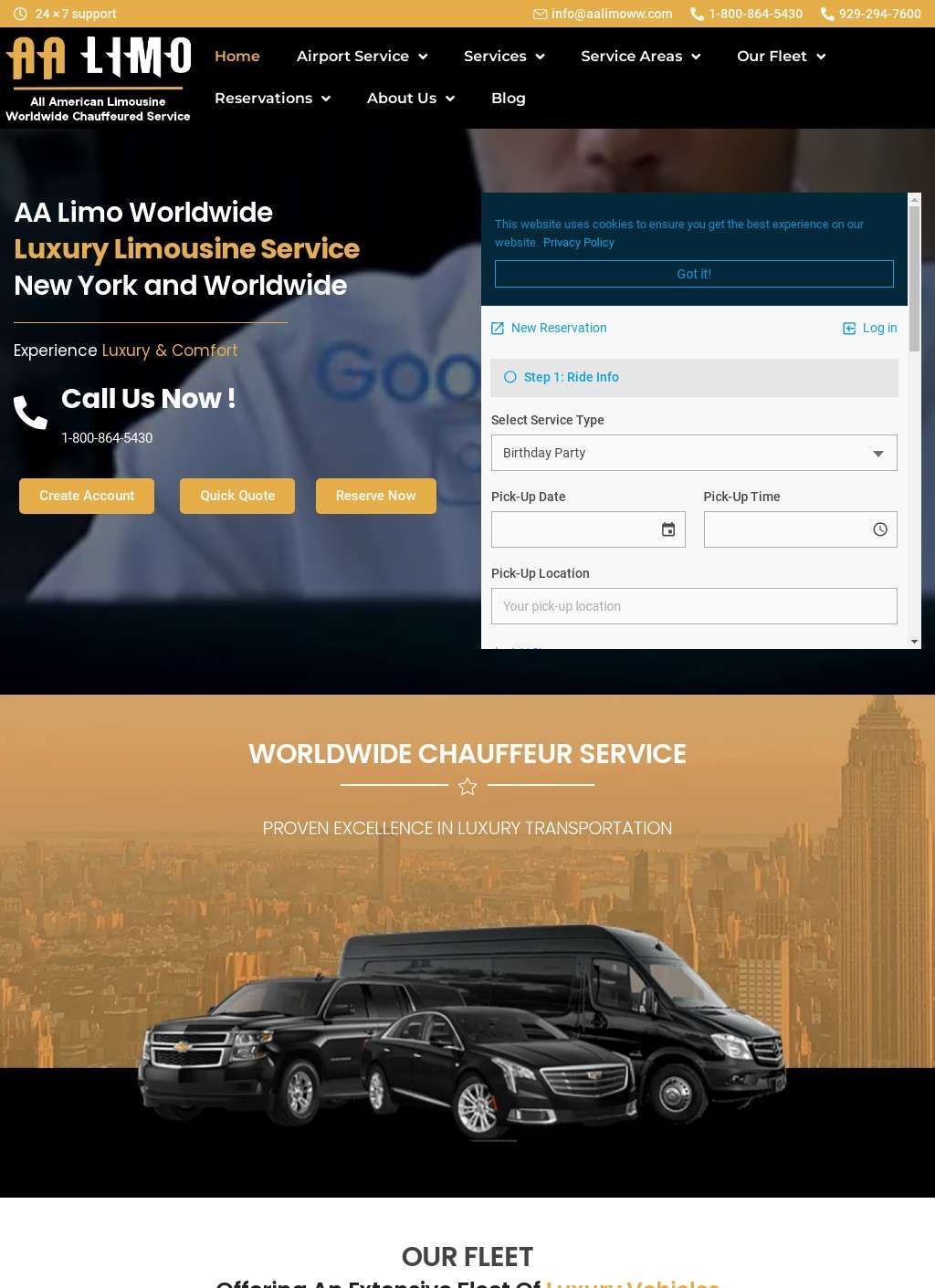 AA Limo Worldwide - Luxury Chauffeur & Black Car Service